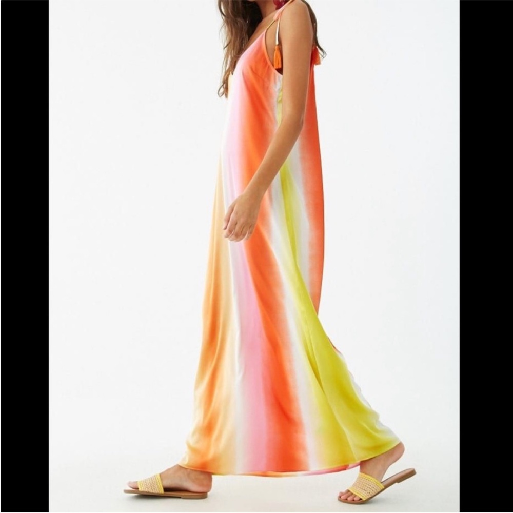 Vibrant Tie-Dye Maxi Dress